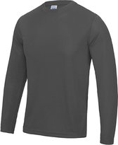 Unisex T-shirt met lange mouwen Cool T 'Charcoal' - L