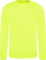 Unisex T-shirt met lange mouwen Cool T 'Electric Yellow' - S