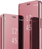 Telefoonhoesje Clear View Geschikt voor: Samsung Galaxy S22 - Rosé Goud - AR202