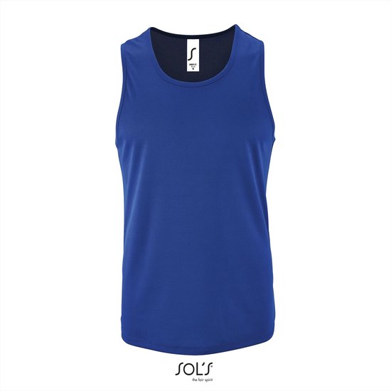 Foto: Kobalt blauwe unisex tanktop sol s sporty t maat m