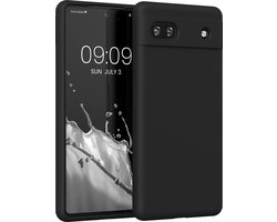 kwmobile telefoonhoesje geschikt voor Google Pixel 6a - Hoesje met siliconen coating - Smartphone case in mat zwart