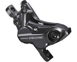 Shimano Deore BR-M6120 Remklauw 4-Zuiger – Hydraulische Schijfrem, Post Mount, Zwart