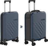 Valise rigide Bagage à main Rollink / Trolley / Valise de voyage - Vega 360 - 55 cm - Blauw