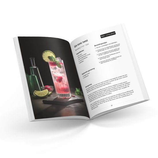 Cocktails Boek - Meer Cocktails met minder flessen - Recepten - Heerlijk en Lekker - Makkelijkecocktails.nl - Het perfecte cadeau! - Cocktailset