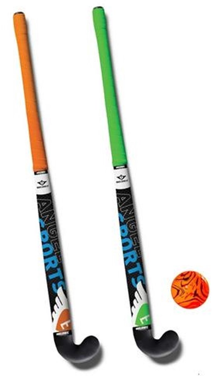 Angel Sports Hockeyset 3-delig Groen/oranje 30 Inch