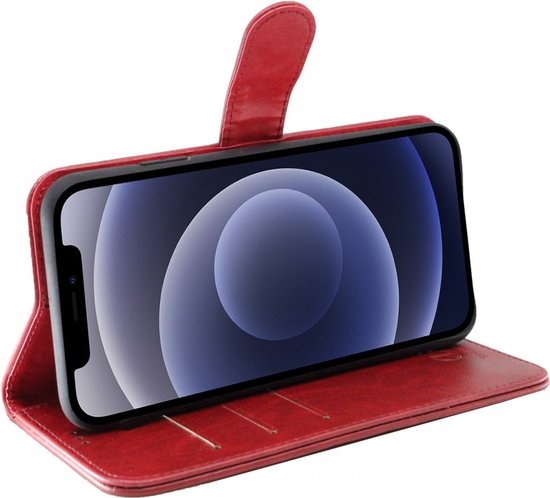 Apple iPhone 11 Rico Vitello excellent étui portefeuille/étui livre/couverture couleur rouge