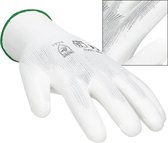 ECD Germany 36 paar werkhandschoenen met PU coating - maat 11-XXL - wit - monteurshandschoenen montagehandschoenen beschermende handschoenen tuinhandschoenen - diverse kleuren & maten