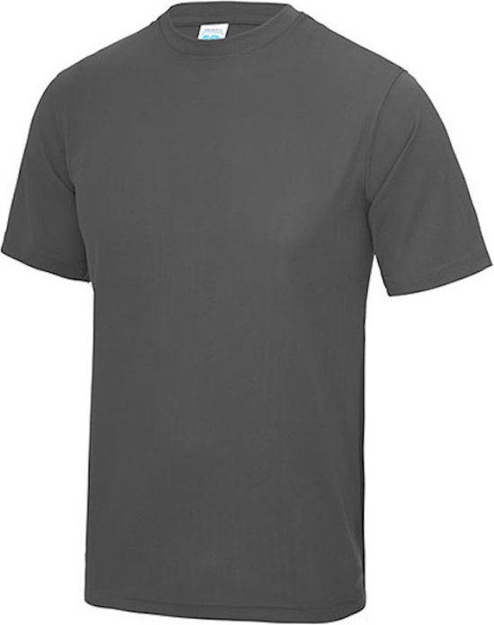 Vegan T-shirt met korte mouwen Cool T 'Solid Charcoal' - 3XL