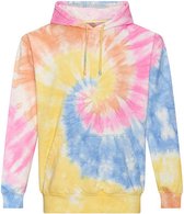 Vintage wash Tie-Dye Hoodie unisex 'Swirl' - L