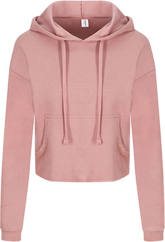 Sweat à capuche court à capuche pour femme 'Dusty Pink' XL
