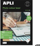 Glanzend Fotopapier Apli Laser 100 Lakens Dubbelzijdig A4 160 g/m2