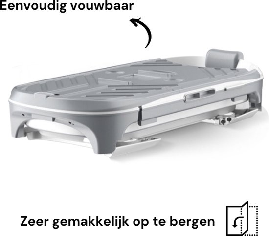 Livista® - Opvouwbaar bad - Bad Grijs - Zitbad - Inklapbaar - Bath Bucket - 152 CM LANG - XL - Incl. Rugkussen en Bad Accessoires