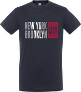 T-Shirt 359-38 New York Brooklyn - Navy, xL