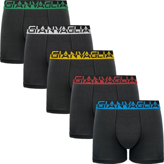 5 PACK Boxershort Heren | Katoen | Maat XL | Zwart | Ondergoed Heren | Onderbroeken Heren |