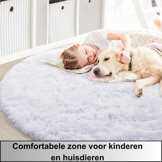 Hoogpolig Tapijt 80x140 Cm Antislip Fluffy Vloerkleed - Zacht En Wasbaar In Kameel