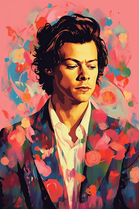 Harry Styles Poster - Poster Muziek - Sign Of The Times - Abstract Poster - 61x91 - Geschikt om in te lijsten