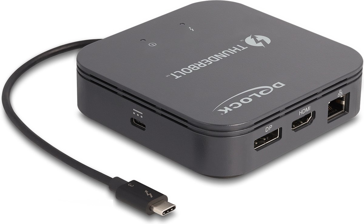 Delock Thunderbolt™ 3 Mini Docking Station 8K - DisplayPort / HDMI / USB / LAN / Audio / PD 3.0