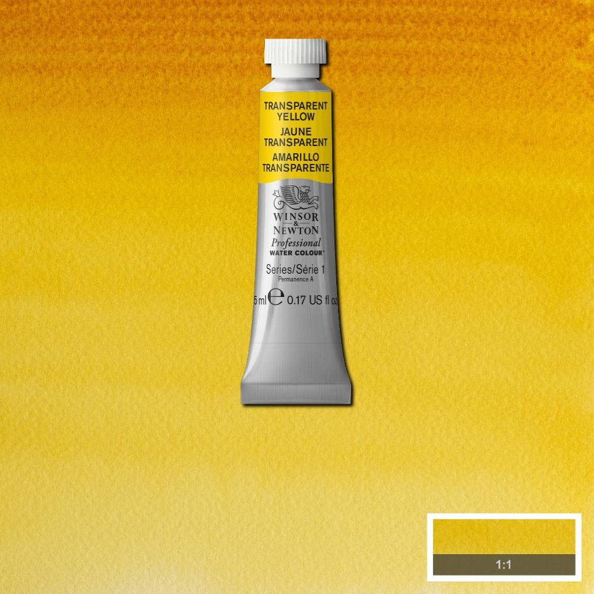 Watercolor paint W&N 5ml – 653 Transparent Yellow