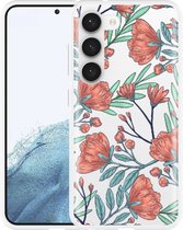 Cazy Hoesje geschikt voor Samsung Galaxy S23 Poppy Roses