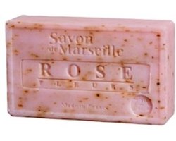 Natuurlijke Marseille zeep Rozenblaadjes - 100 g