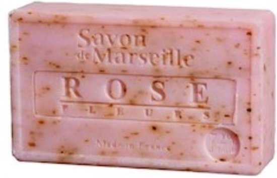 Natuurlijke Marseille zeep Rozenblaadjes - 100 g