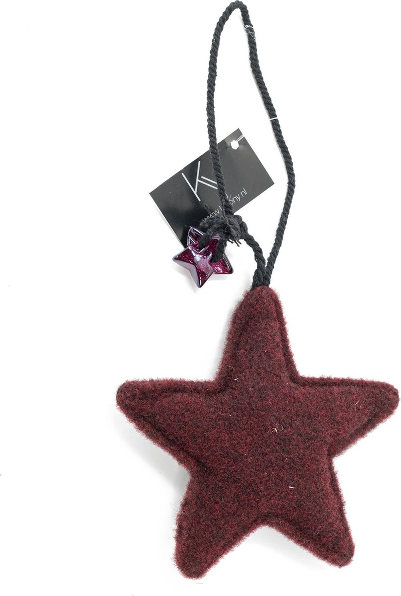HomeBound by KY | Stoffen ster | hanger ster | kersthanger | feestdecoratie | kerstdecoratie