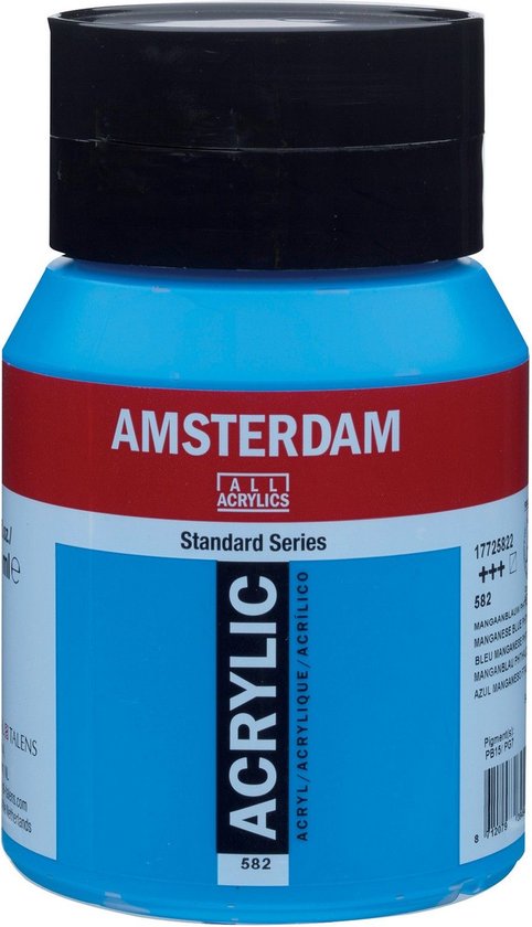 Amsterdam Standard Acrylverf 500ml 582 Mangaanblauw Phthalo