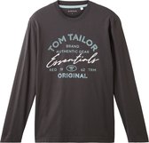 TOM TAILOR longsleeve with print Heren T-shirt - Maat XL