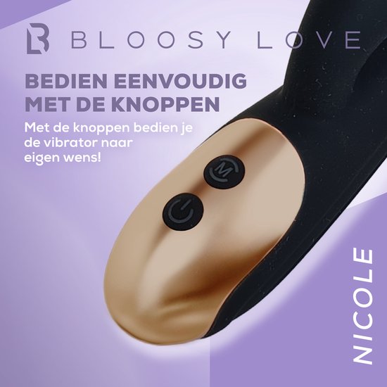 Bloosy Love Nicole - Vibromasseur Rabbit - Forme lgante - Stimulation du  point G - 7... | bol