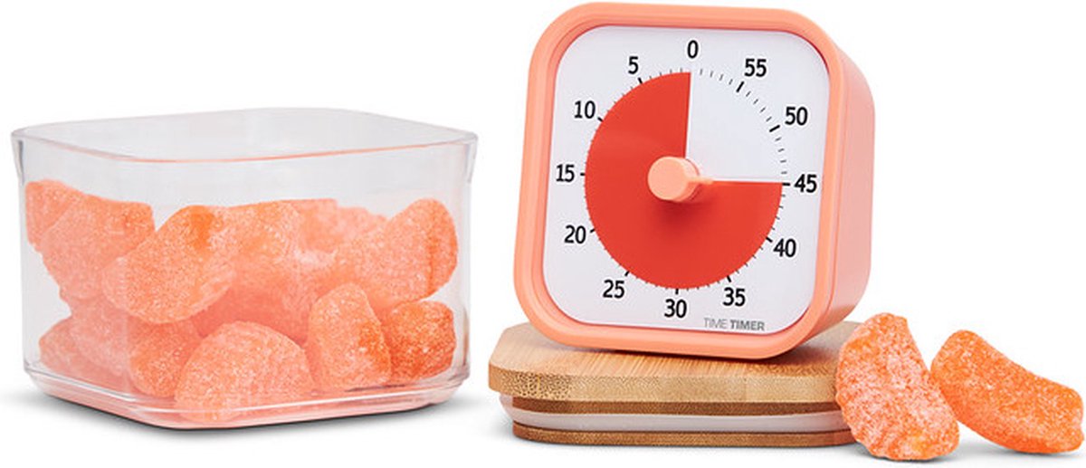Time Timer® MOD HOME EDITION - kleur Dreamsicle Orange - 60 Minuten visuele timer - V2.0 — afbeelding 3