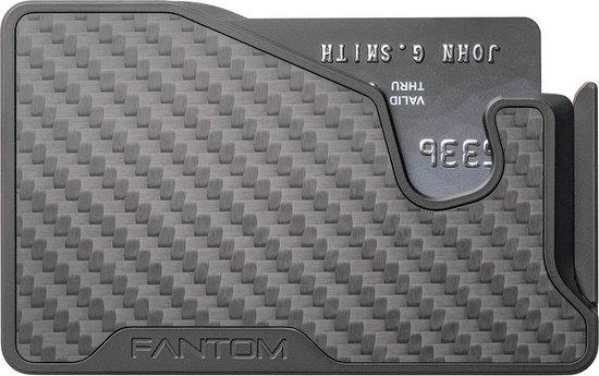 Fantom Wallet - FANTOM M - 4-7cc - RFID wallet - MagSafe compatibel - unisex - carbon fiber (!!Let op accessoires los bij bestellen!!)