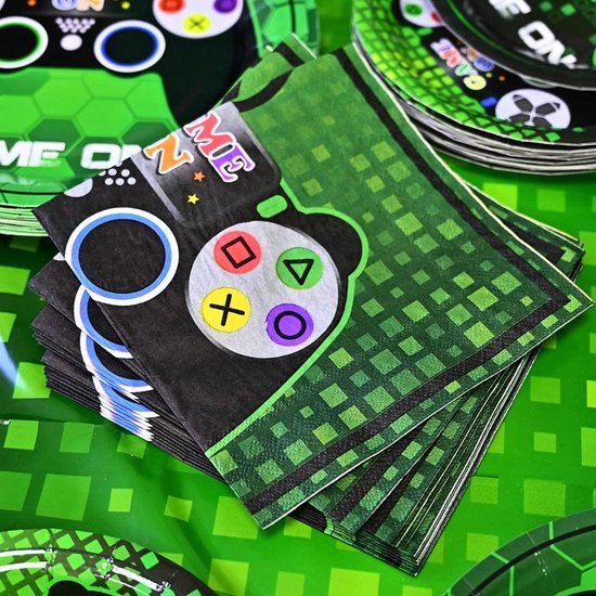 Kotkiddy 40 Neon Gaming Servetten Videospel Verjaardag Kinderen Gamer Kotkiddy 40 Neon Gaming Servetten Videospel Verjaardag Kinderen Gamer