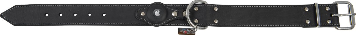 Jack And Vanilla - Halsbanden - Vetleder Airtag Halsband - Zwart - 40mmx50cm 45/8041 - 183649