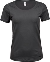 Women´s Stretch T-shirt met korte mouwen Dark Grey - M