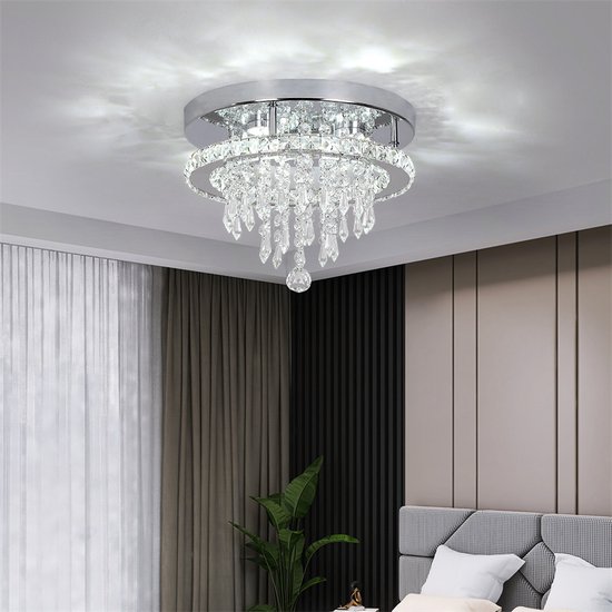Ring Anneau - Lampe Led Crystal - Lampe Salon - 30cm - Lampe Moderne - Lampe Suspendue - Plafonnier - Plafoniere