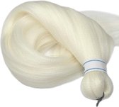 Frazimashop- 24 inch witte Blond pre gerekt jumbo-Vlechthaar vlecht haar pre stretched braiding hair crochet box braids