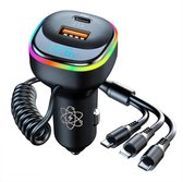 Slimtron X2 Super Snelle Autolader 65W – sigarettenlader adapter met laadkabels