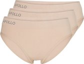 Bol.com Apollo - Dames slip - Beige - Maat L - Dames ondergoed - 3-Pack - Dames boxershort - Sloggie ondergoed aanbieding