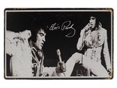 Wandbord – Elvis – Vintage - Retro - Wanddecoratie – Reclame bord – Restaurant – Kroeg - Bar – Cafe - Horeca – Metal Sign - 20x30cm