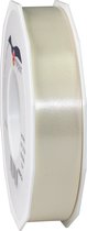 1x XL Hobby/decoratie beige kunststof sierlinten 2,5 cm/25 mm x 91 meter- Luxe kwaliteit - Cadeaulint lint/ribbon