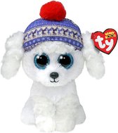 Fijn kroelen met deze Ty Beanie Boo's Christmas Dog White - Knuffel - 15 cm