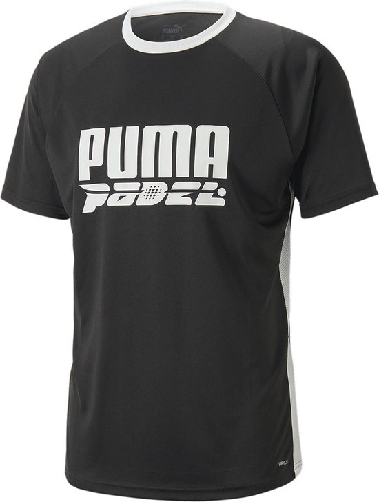 Puma Teamliga Logo T-shirt Met Korte Mouwen Zwart XL Man
