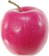 Kunstfruit decofruit - appel/appels - ongeveer 8 cm - rood - namaak fruit
