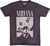 Nirvana - Sitting Heren T-shirt - S - Zwart