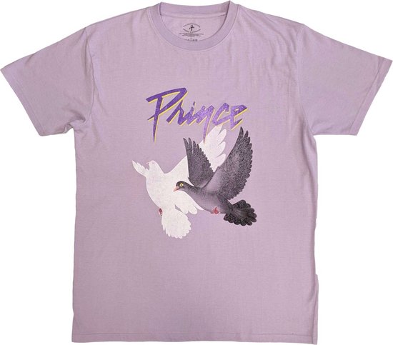 Prince - Doves Distressed Heren T-shirt - L - Paars