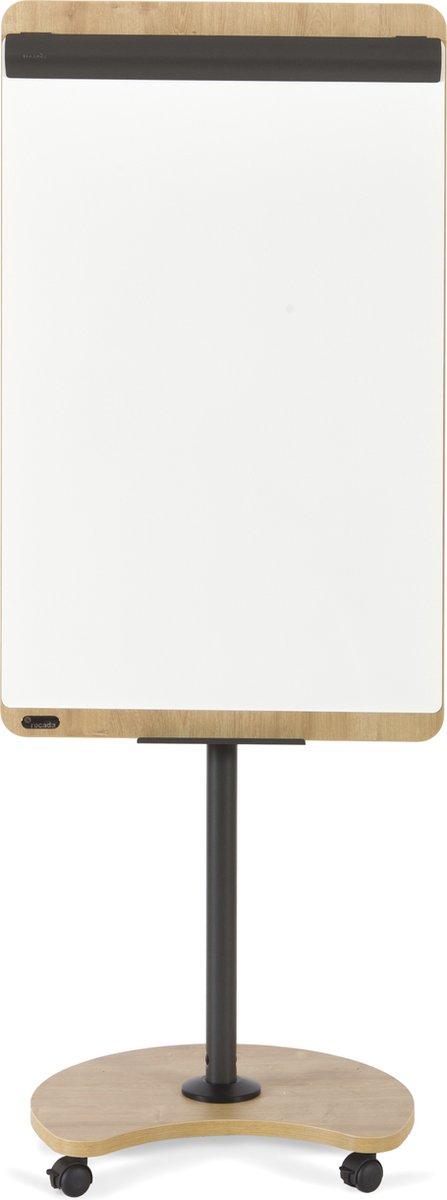 Rocada flipover - Natural - 67x115cm - kantelbaar tot tafel beschrijfbaar en magnetisch - verrijdbaar