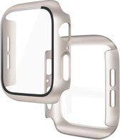 iWatch Case - Starlight - Geschikt voor 44mm Apple Watch - HD High Sensitivity Screen Protector met TPU All Around Anti-Fall Bumper Beschermhoes Cover - Compatibel met Apple Watch 4/5/6/SE 44mm