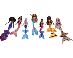 Disney Princess De Kleine Zeemeermin Ariël en Zussen - 7 Poppen
