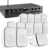 Système de son avec Bluetooth - Amplificateur audio stéréo 6 zones PV260BT + 12 haut-parleurs BD50W - 5''