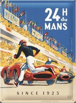 Affiche Métallique 24 Heures du Mans Racing - 30 x 40 cm